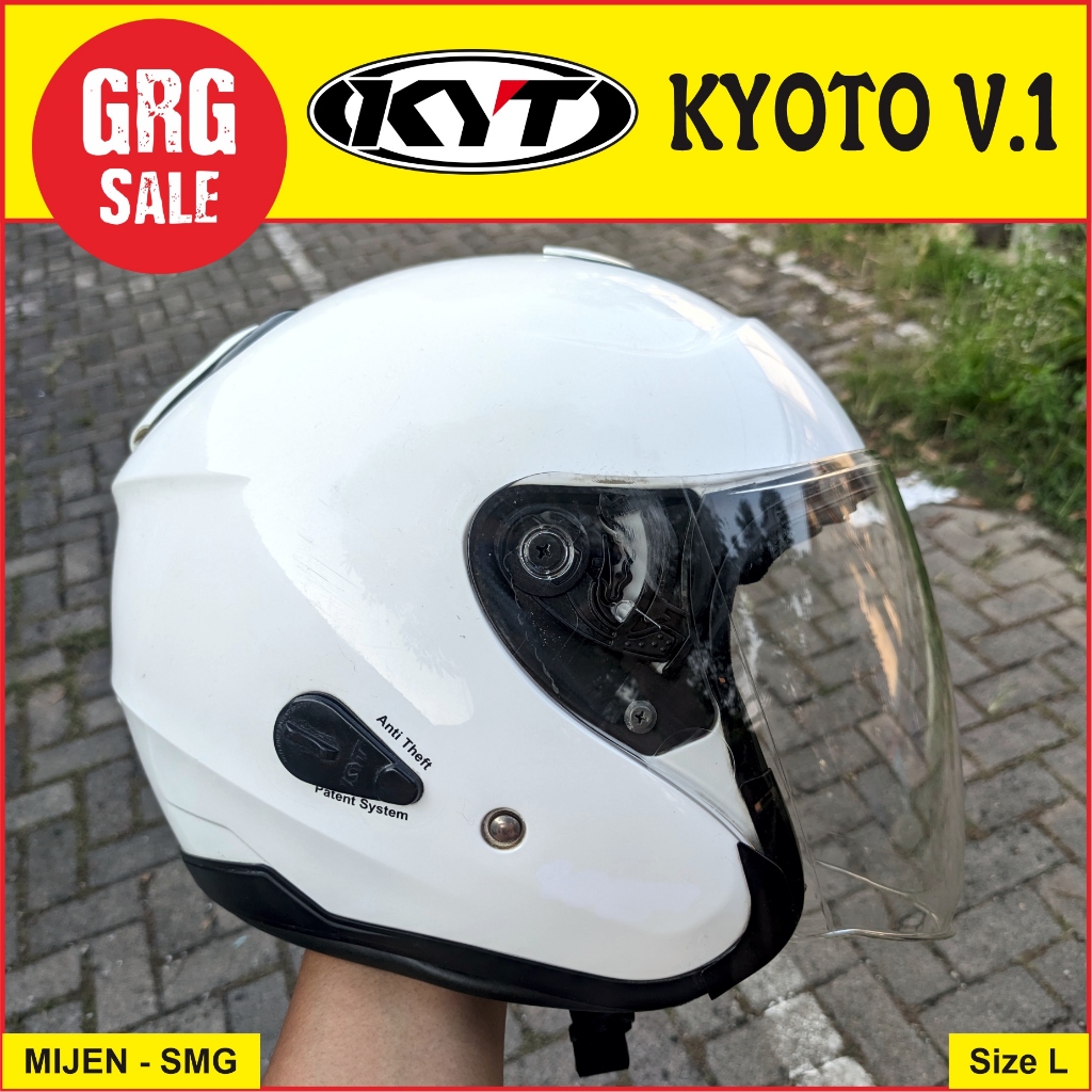 Helm Second KYT Kyoto Putih V.1 Old
