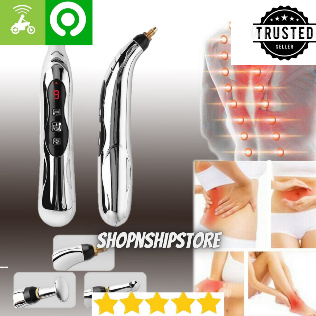 Alat Akupuntur Magnetic Therapy Pen Massager 9 Gears - W-912