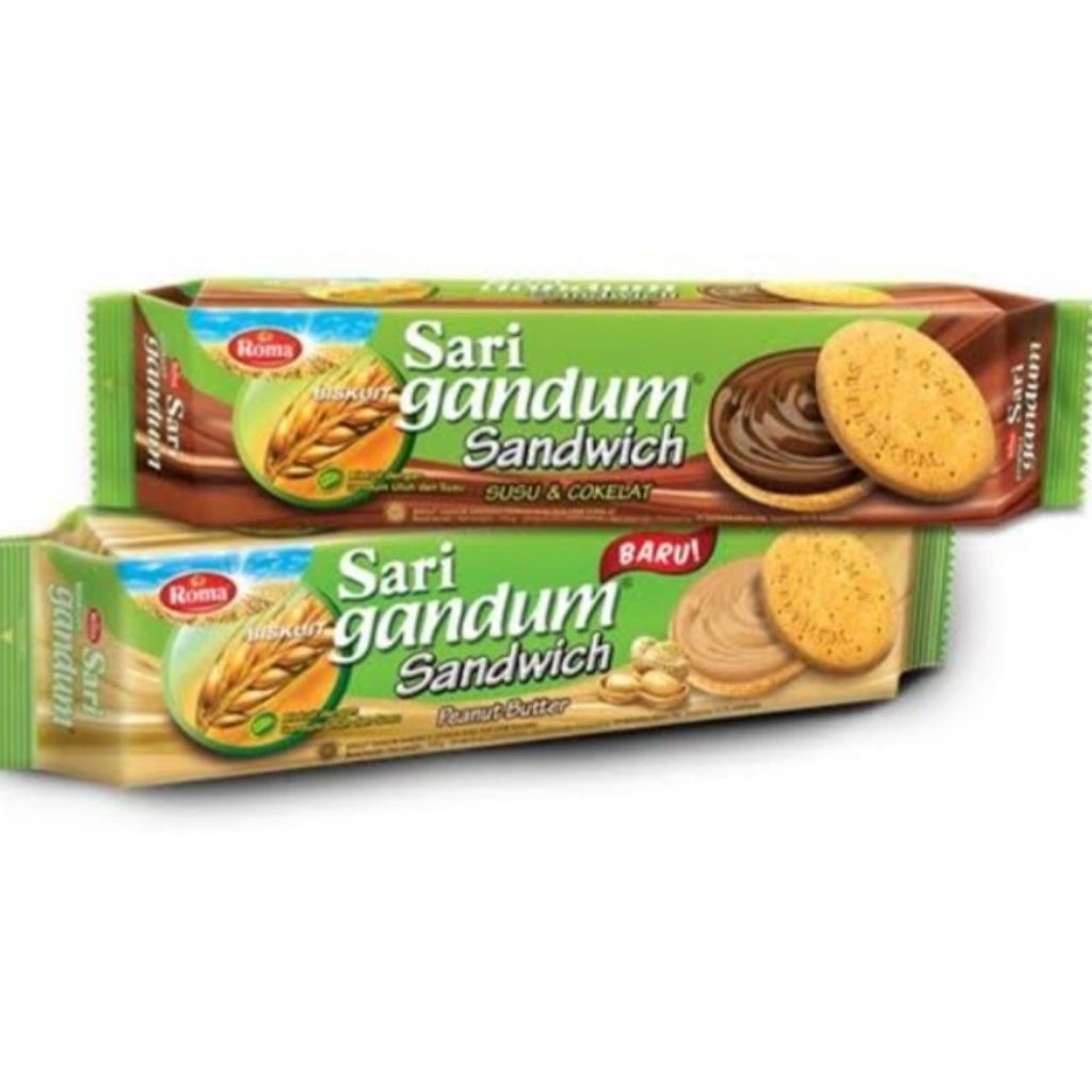 Biskuit sari gandum sandwich cream