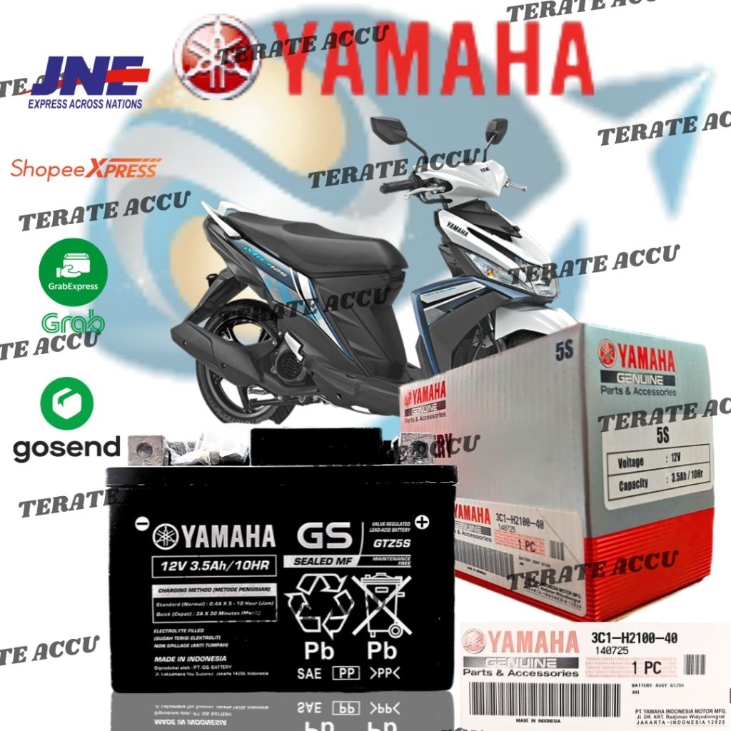 Aki Motor Full Kering Yamaha GS GTZ5S Mio M3 , Mio Soul GT Original