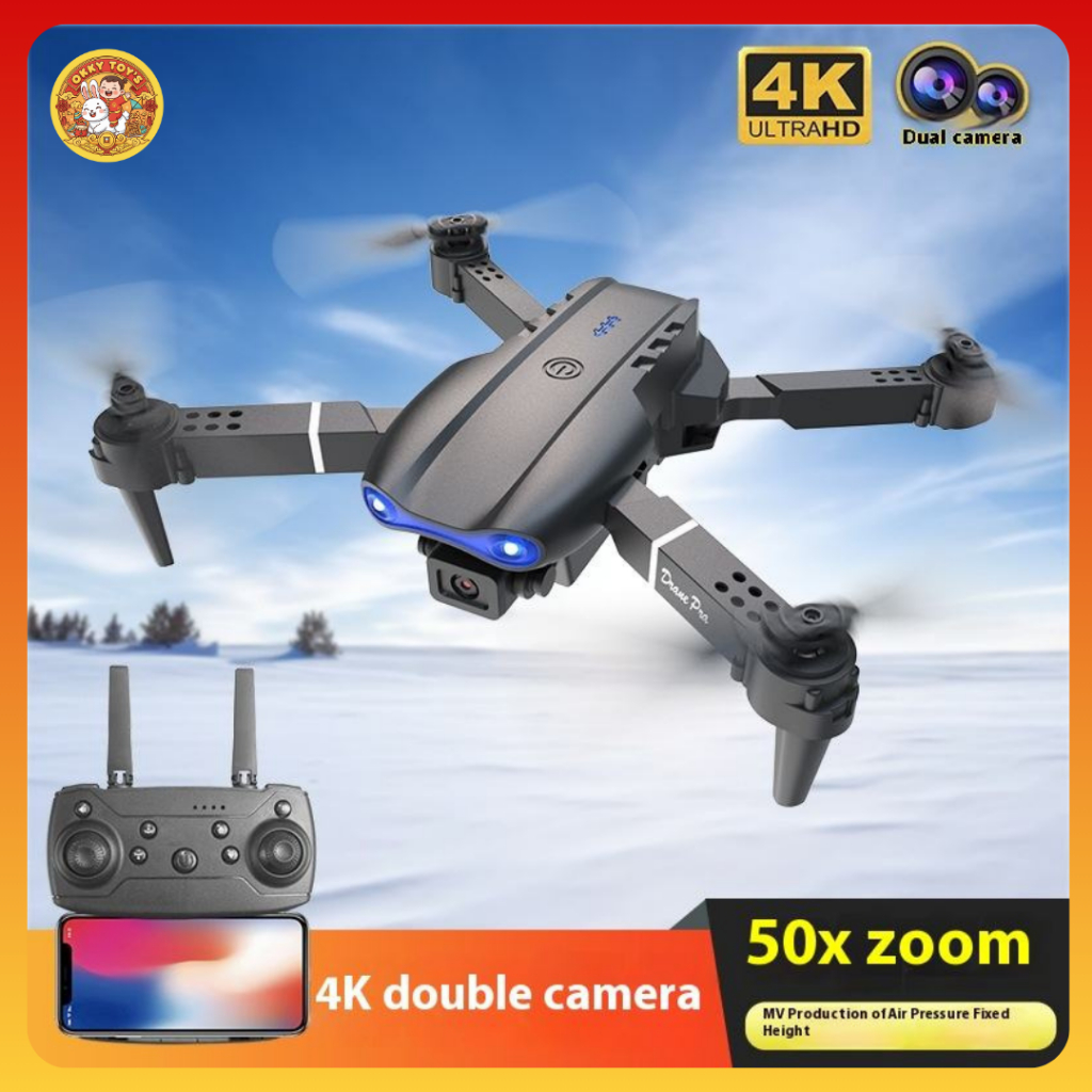OKKY TOYS E99 Drone Kamera 4K HD Camera - Drone 4K HD Drone Quadcopter
