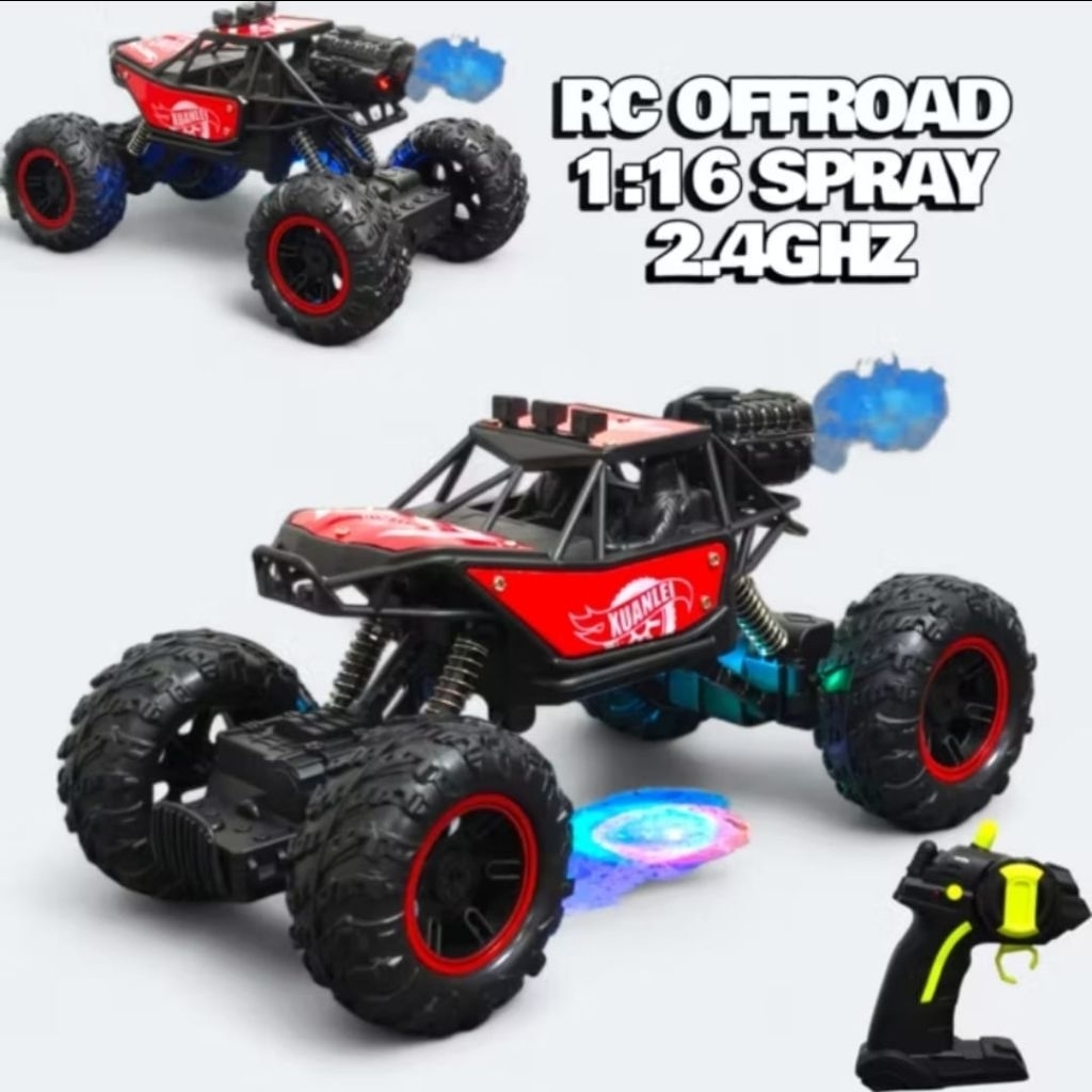New Mobil Remote Control Offroad Efek Asap Anti Air Waterproff Mainan Rc Upgrade Baterai