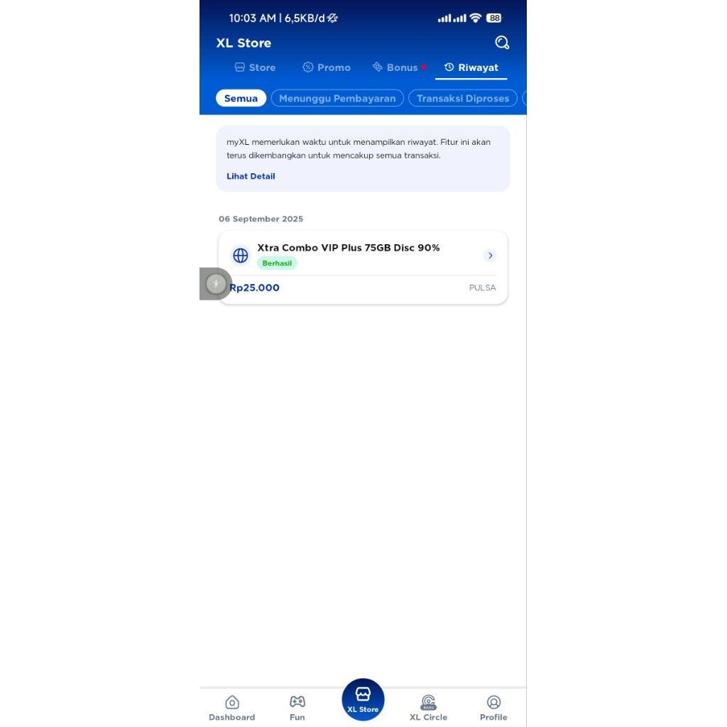 Kartu XL Xtra Combo Vip Plus 75GB Discon 90%