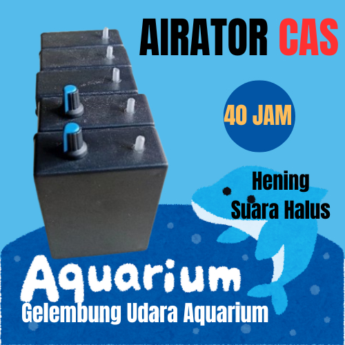 Airator cas kuat 40 jam Hening Suara Halus / Aerator Oksigen udang hidup
