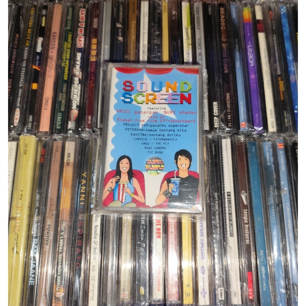 Kaset Sound Screen - Ariel Peterpan & Nuri Shaden, Kahitna, Chrisye, Project Pop, Chrisye, Ungu, Dew