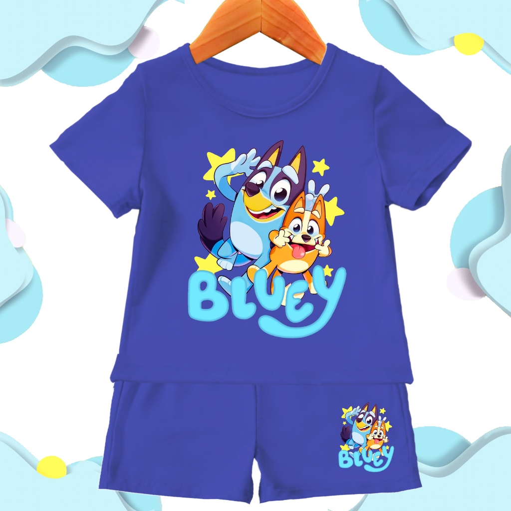 Baju Bluey anak anak / setelan anak Bluey kaos anak anak