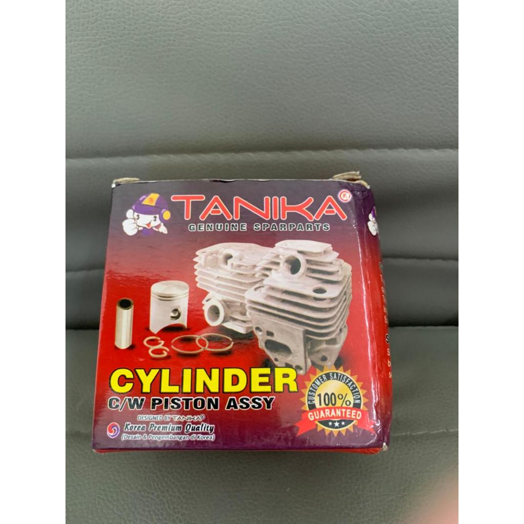 Cylinder Silinder Blok Piston Mesin Potong Rumput Tanika TNK 328 Original