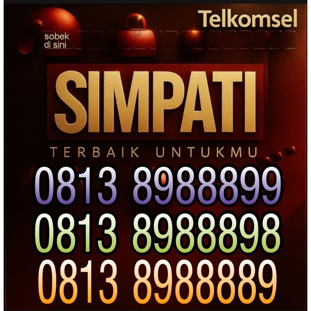 nomor cantik Telkomsel 0813 8988899,0813 8988889