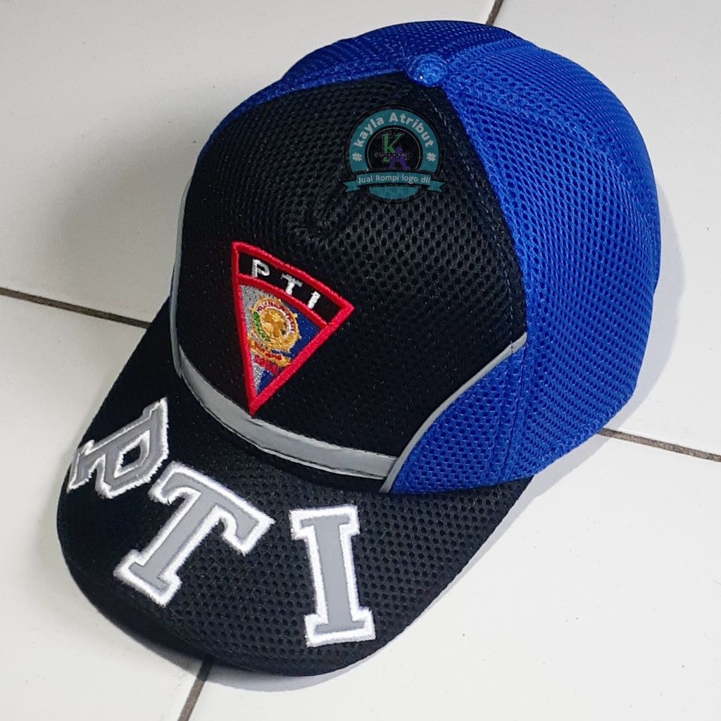 Topi pti pol pp jaring varias hitam/biru