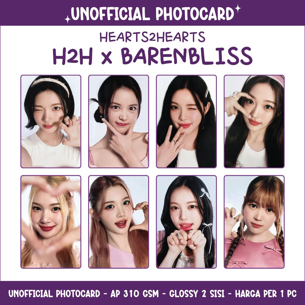 UNOFFICIAL PHOTOCARD HEARTS2HEARTS x BARENBLISS