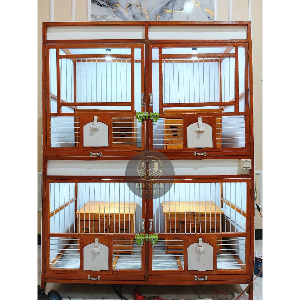 kandang merpati 4 pintu paket komplit