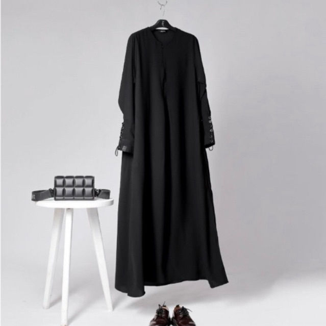 Assyabiya Official - Aljenna Preloved Saila Dress Black Jemima Birra Abaya Kasya FK Basic Long Prime
