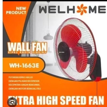 Kipas angin dinding Welhome wh-1663e
