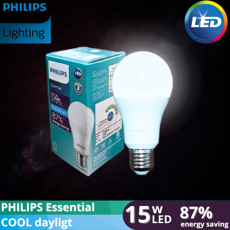 Lampu Philips LED Essential 15W Putih Philips 15 Watt Asli Bergaransi