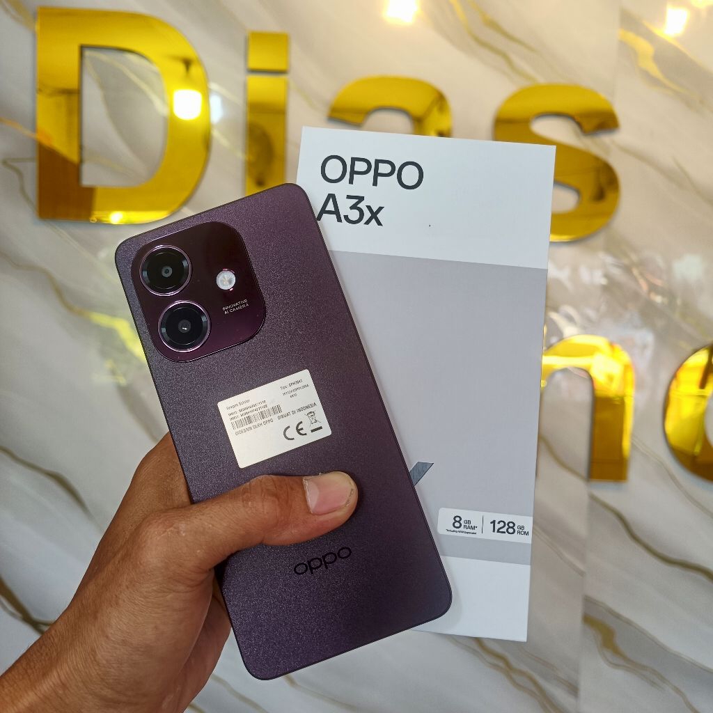 Oppo A3X RAM 4/128GB Fullset - Hp Second Murah Berkualitas dan Bergaransi