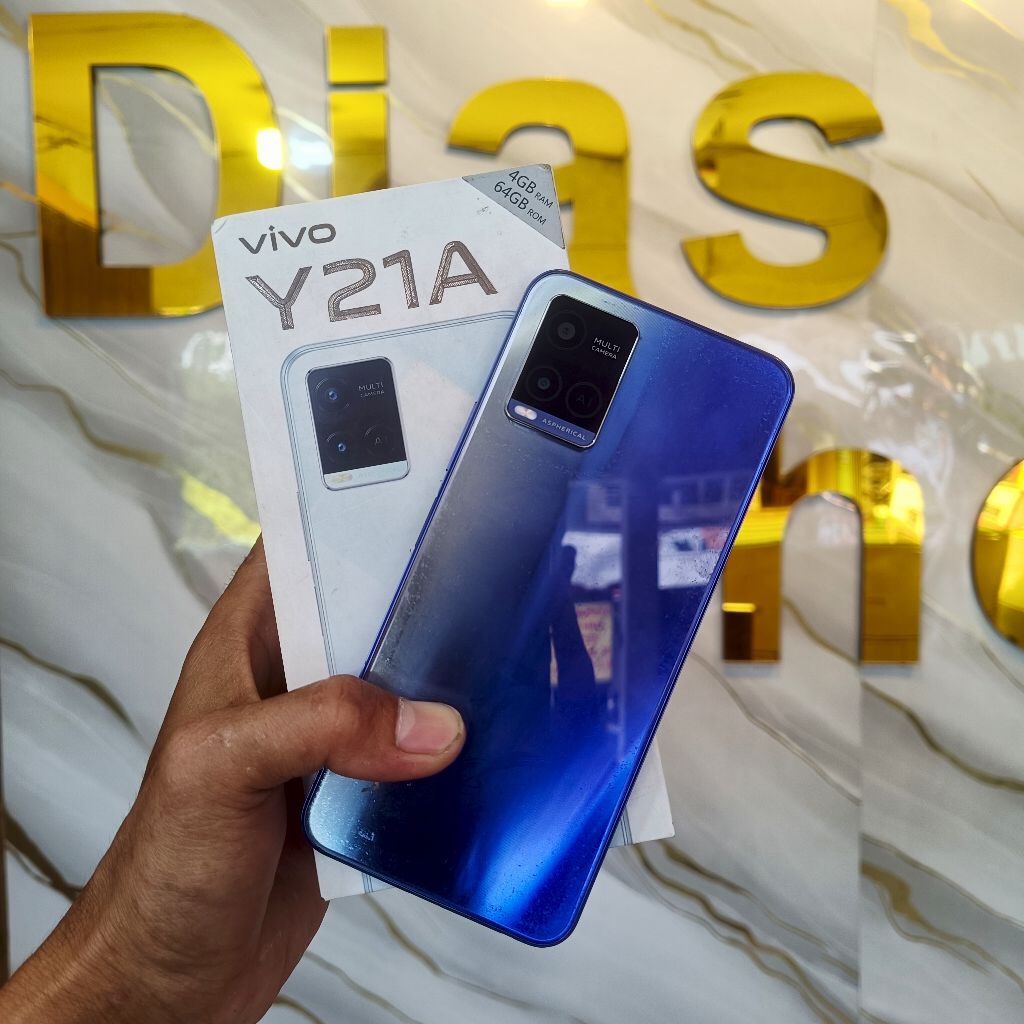 Vivo Y21A RAM 4/64GB Fullset - Hp Second Murah Berkualitas dan Bergaransi