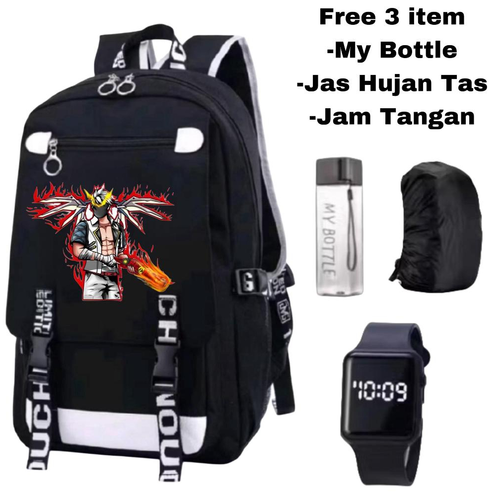 Tas ransel anak Free Fire terbaru-Tas backpack anak laki-laki Free Fire-Tas sekolah SD