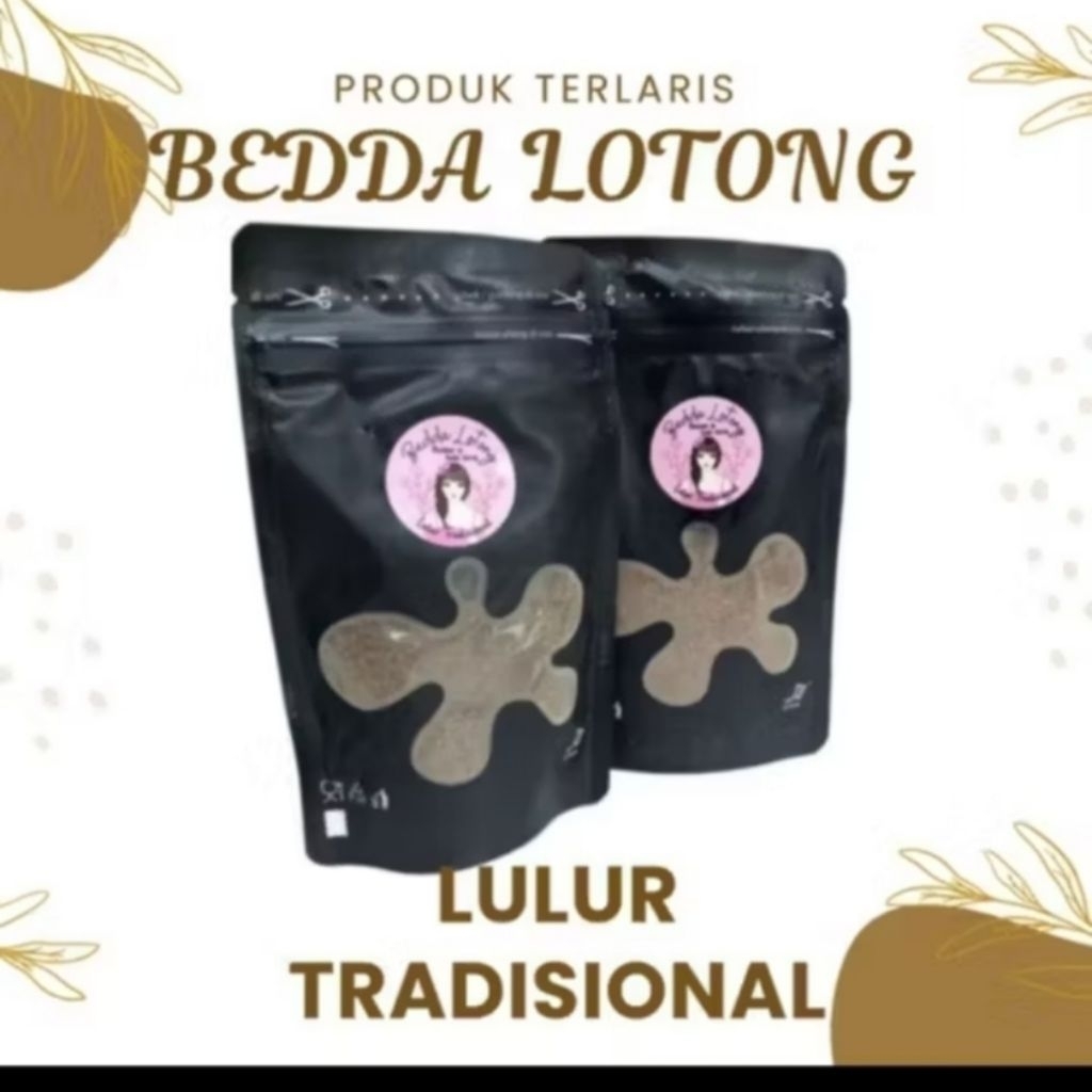 Original Bedak lotong bubuk / lulur bedda lotong / bedak lotong / lulur viral / lulur tradisional (c
