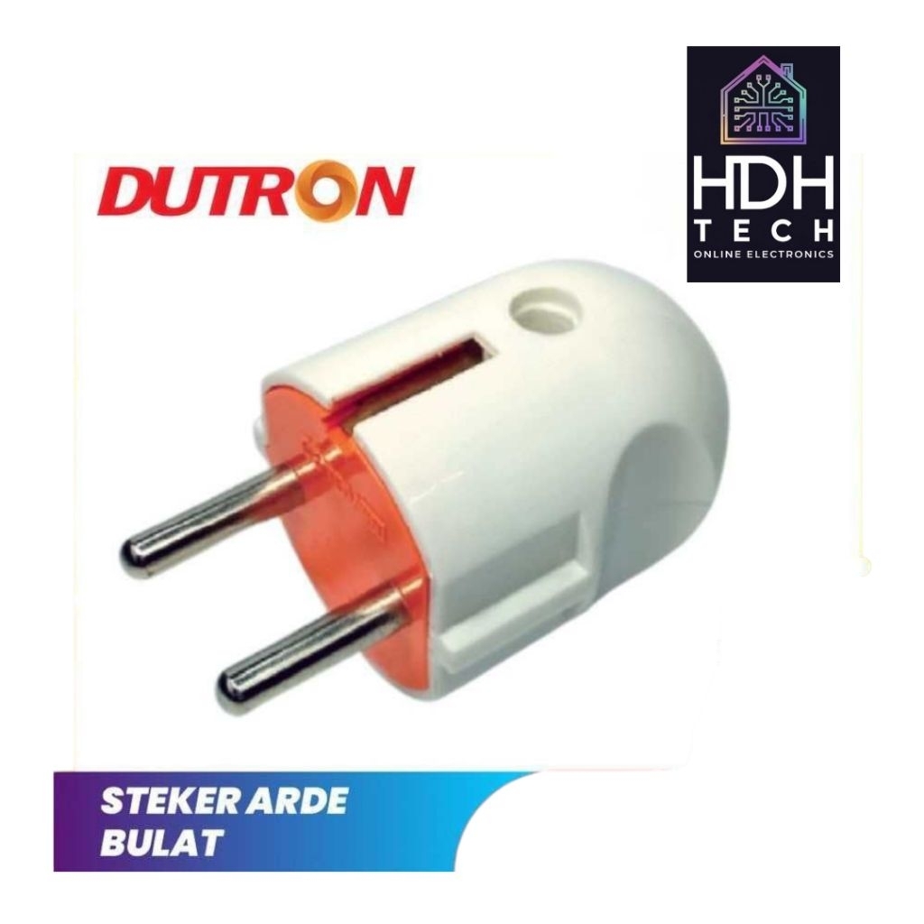 Steker Arde Bulat Dutron | Colokan Listrik Aman & Tahan Panas