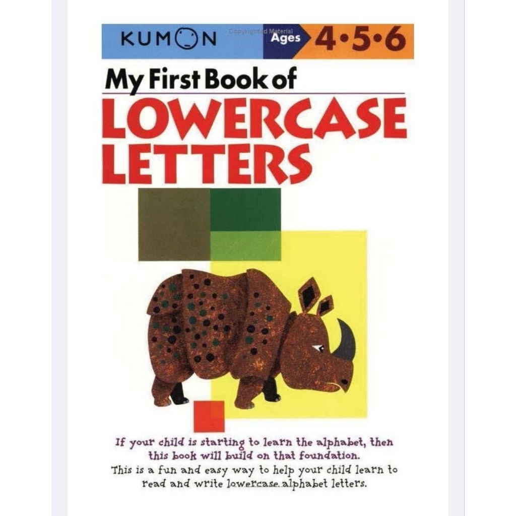 [NEW] Hardcopy Worksheet Belajar Menulis Huruf Kecil Alphabet English / Kumon LOWERCASE LETTERS
