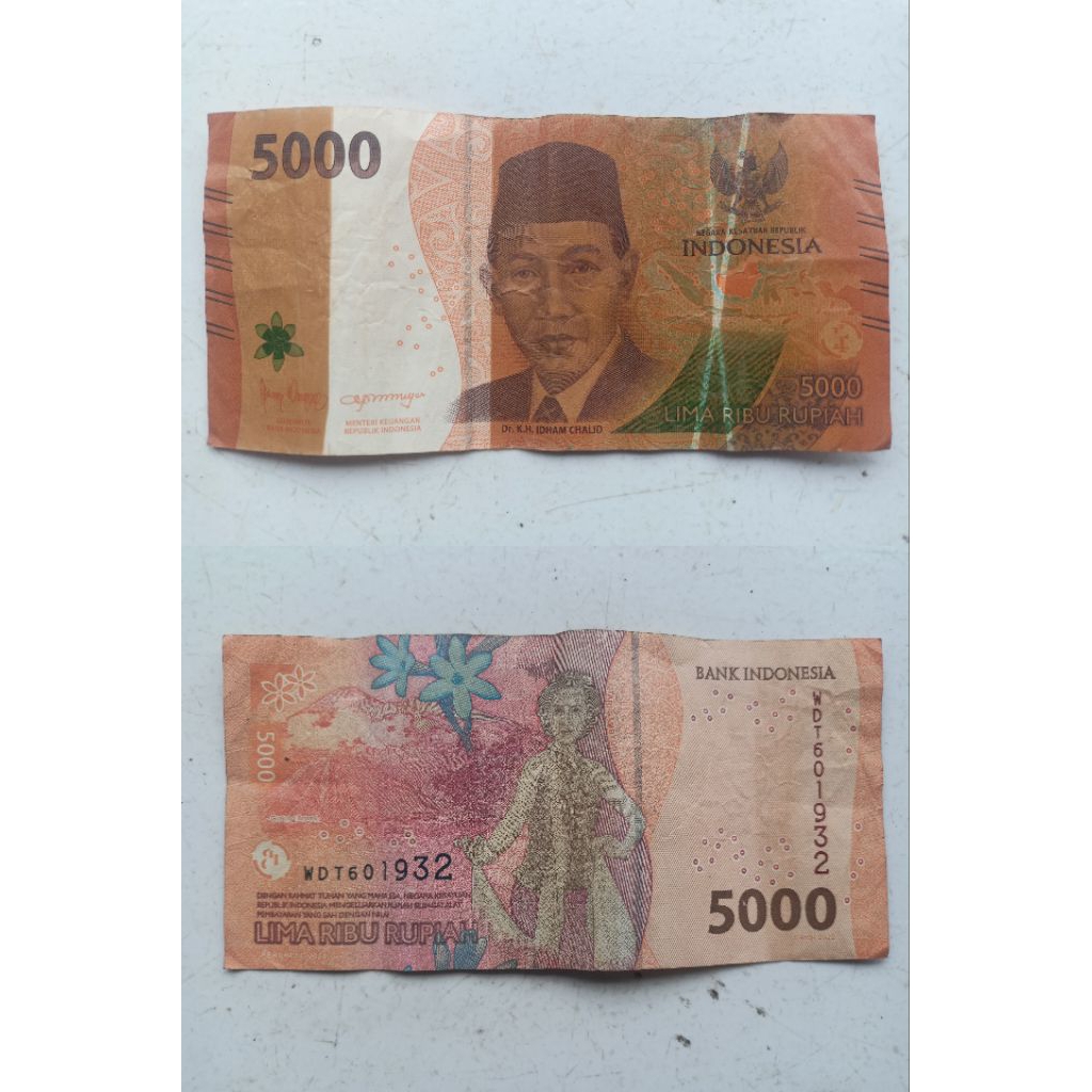 Uang Limaribu(5000) Salah cetak