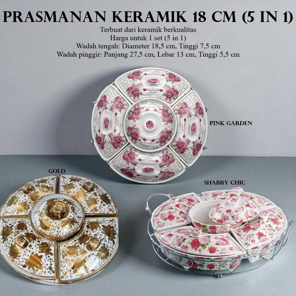 CAPODIMONTE Prasmanan / Wadah Saji Keramik