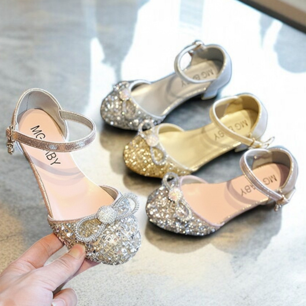 Sepatu Pesta Low Heels Cantik Anak Perempuan Blink Party Shoe Girl Cewek Korean Fashion (ZH-SS138)