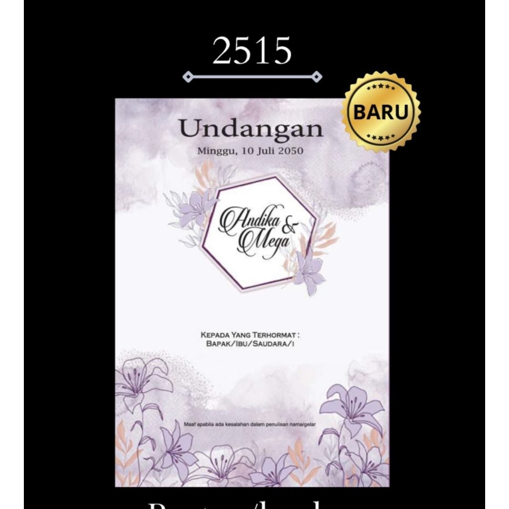 undangan pernikahan Erba 2515