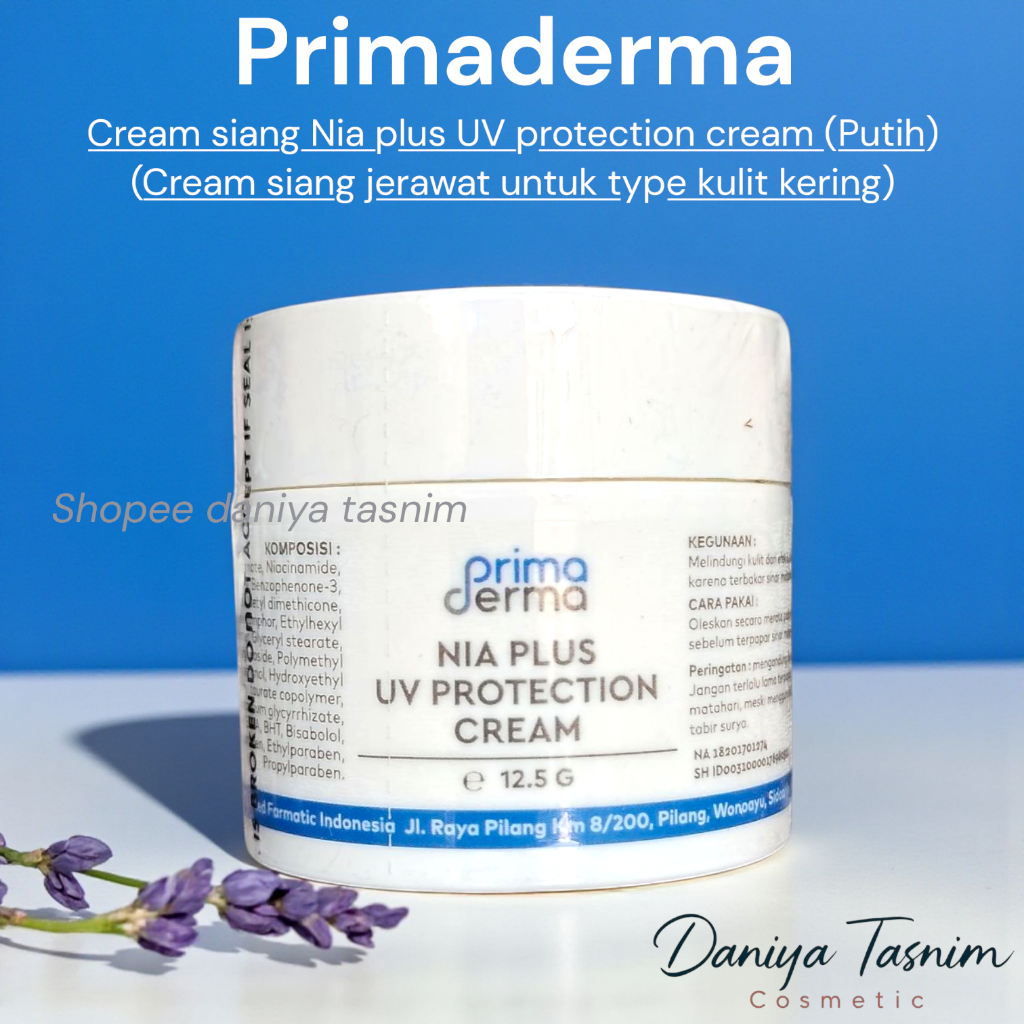 PRIMADERMA Acne Cream Siang Glowing NIA PLUS putih (JERAWAT) SPF 30 ORIGINAL