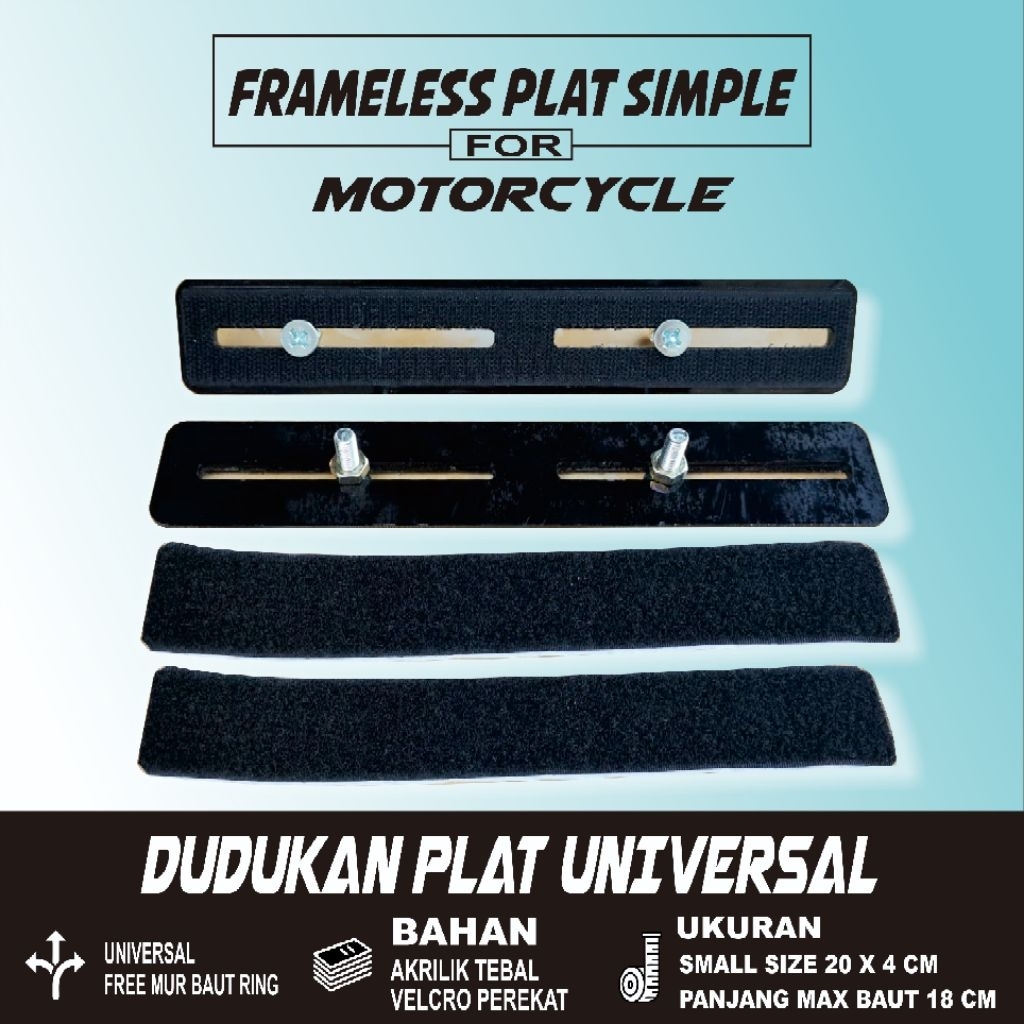 FRAMELESS PLATE MOTOR UNIVERSAL || DUDUKAN PLATE MOTOR UNIVERSAL