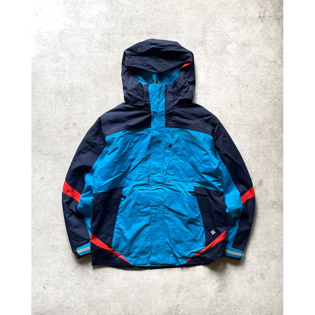 Columbia Bugaboo Interchange 2 in 1 Double Inner Fleece Blue Outdoor Jaket Gropcore Waterproof Windp