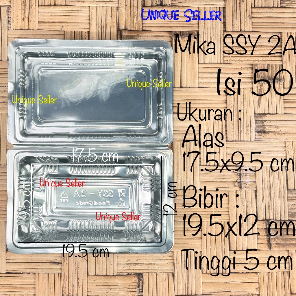 [Isi50] Mika 2A SSY 2 A Uk 19.5x12x5 Mika Ayam Nasi Goreng Kuning Campur Daging Bakmi Bihun Kwetiau