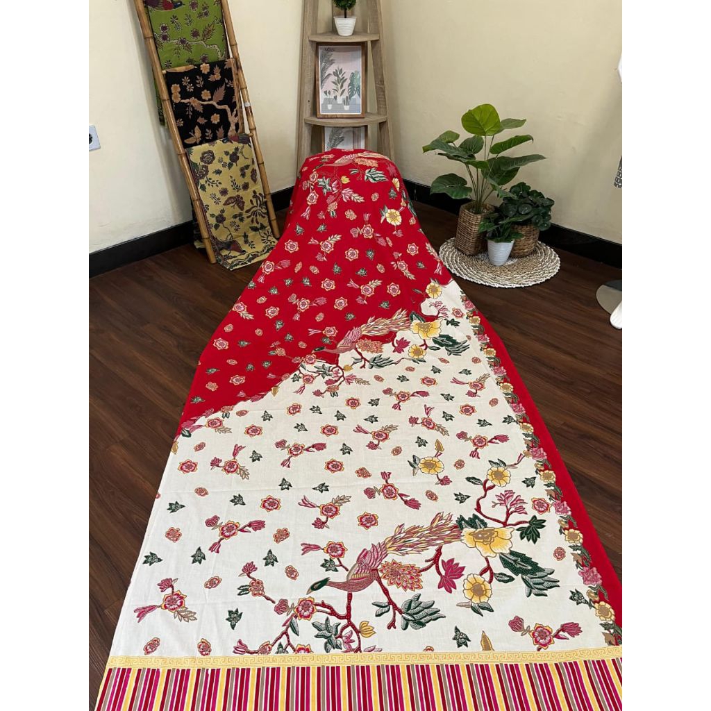 Kain Batik Solo Katun premium motif merak