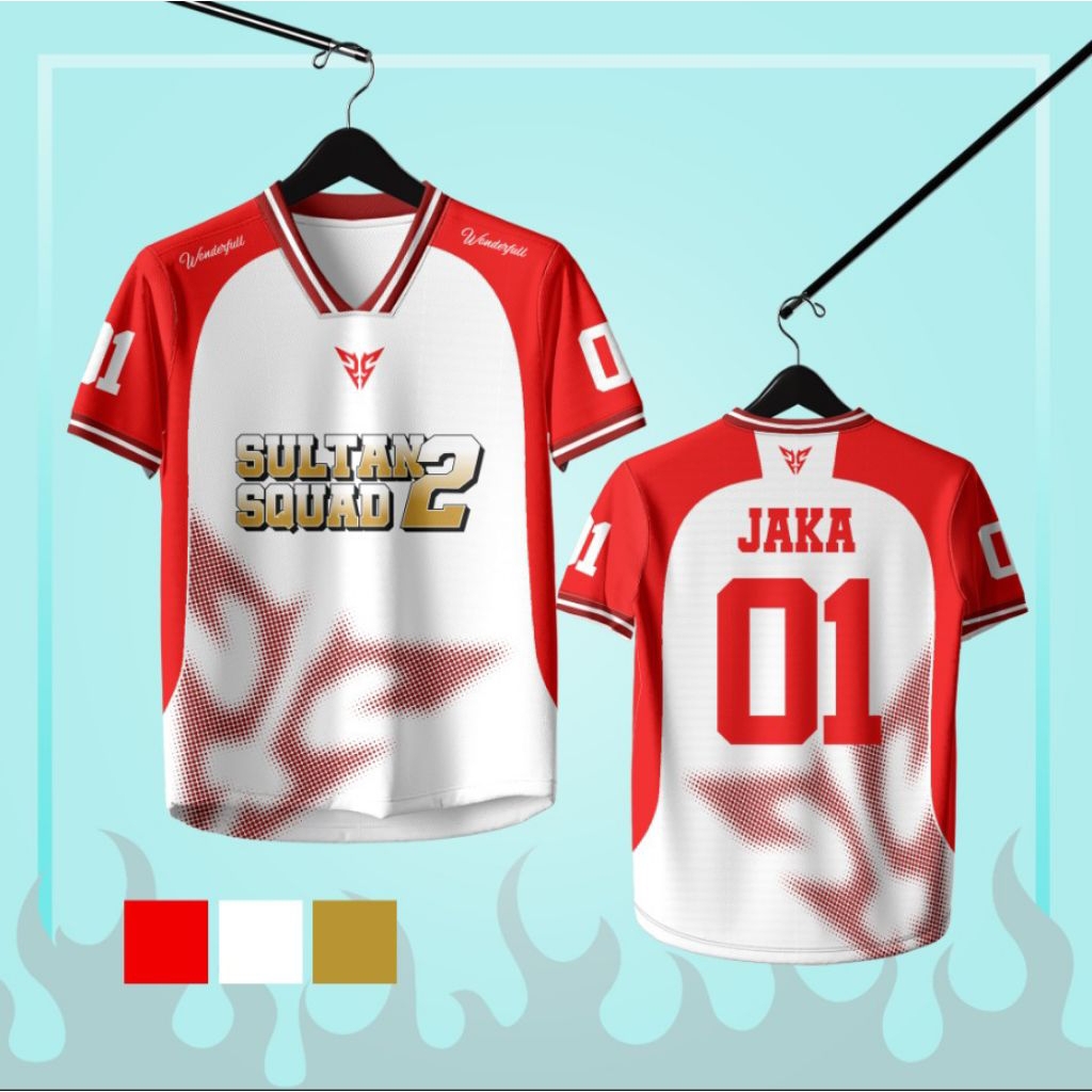 Jersey sultan squad 2 versi anak untuk usia 1-10 tahun
