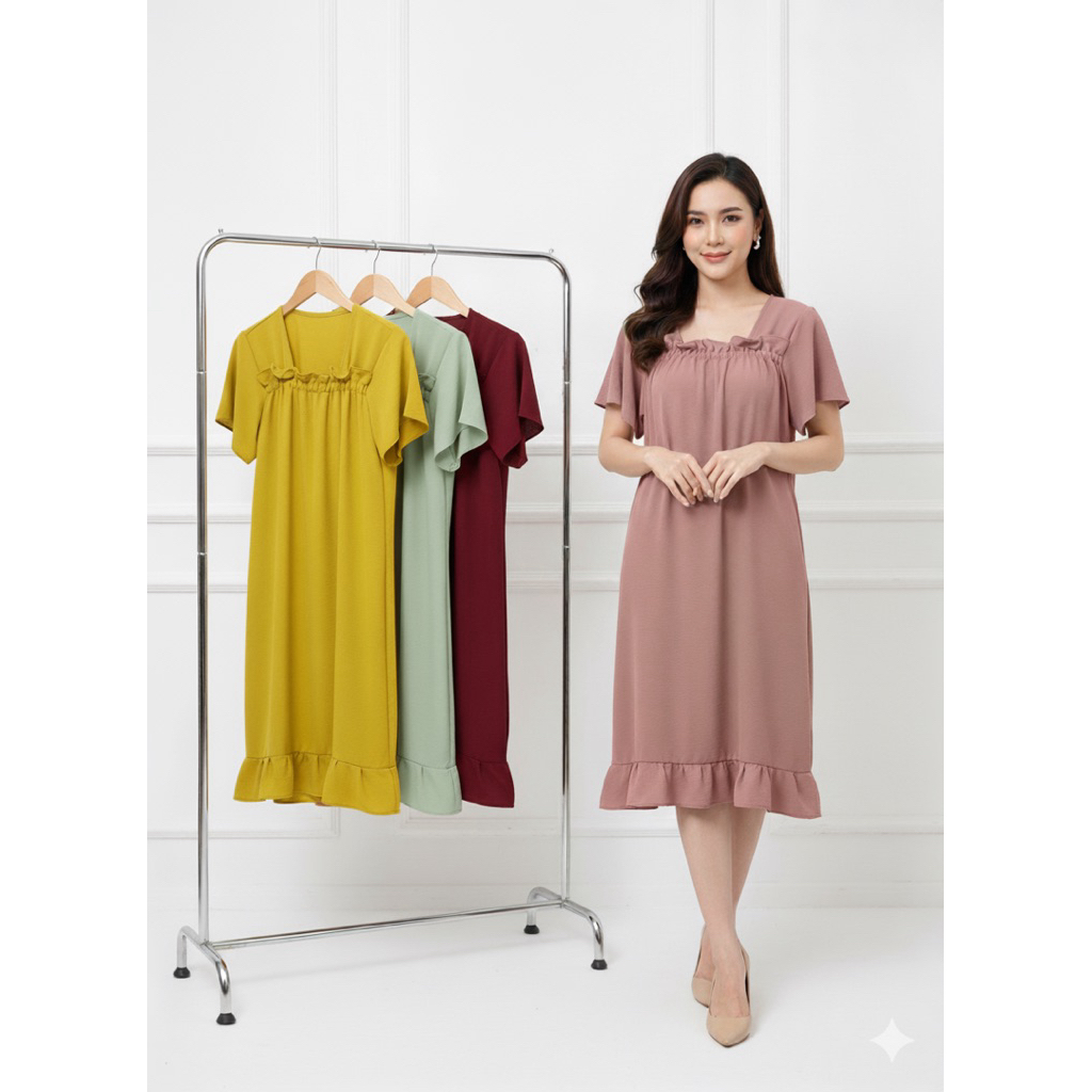 daster fujii crinkle 100 dapet 3pcs