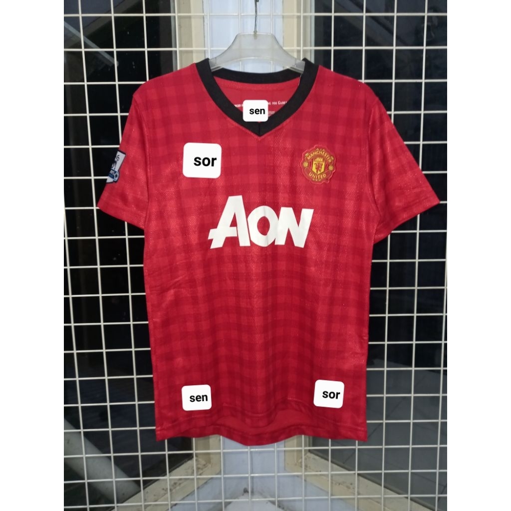 JERSEY MANCHESTER UNITED HOME 2012/2013 SIZE KIDS/ANAK