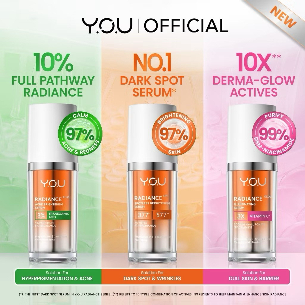 [NEW RADIANCE SERIES] YOU Radiance Plus Acne Brightening Serum | YOU Radiance Glow Illuminating Seru