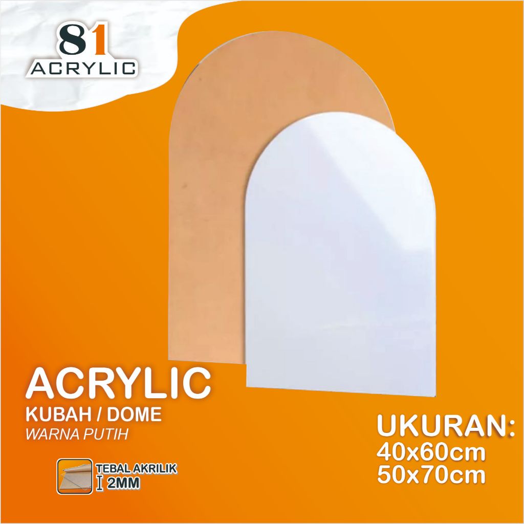 Akrilik Ucapan Model Kubah / Acrylic Kubah / Akrilik Kubah / Akrilik Ucapan / Papan Ucapan