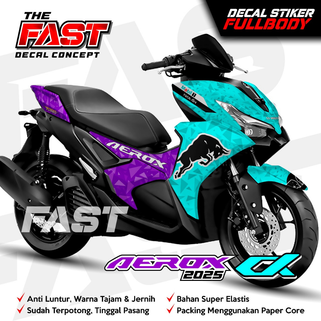 TERBARU Dekal Stiker AEROX ALPHA 2025 Decal Stiker Motor AEROX ALPHA Full Body Tertutup