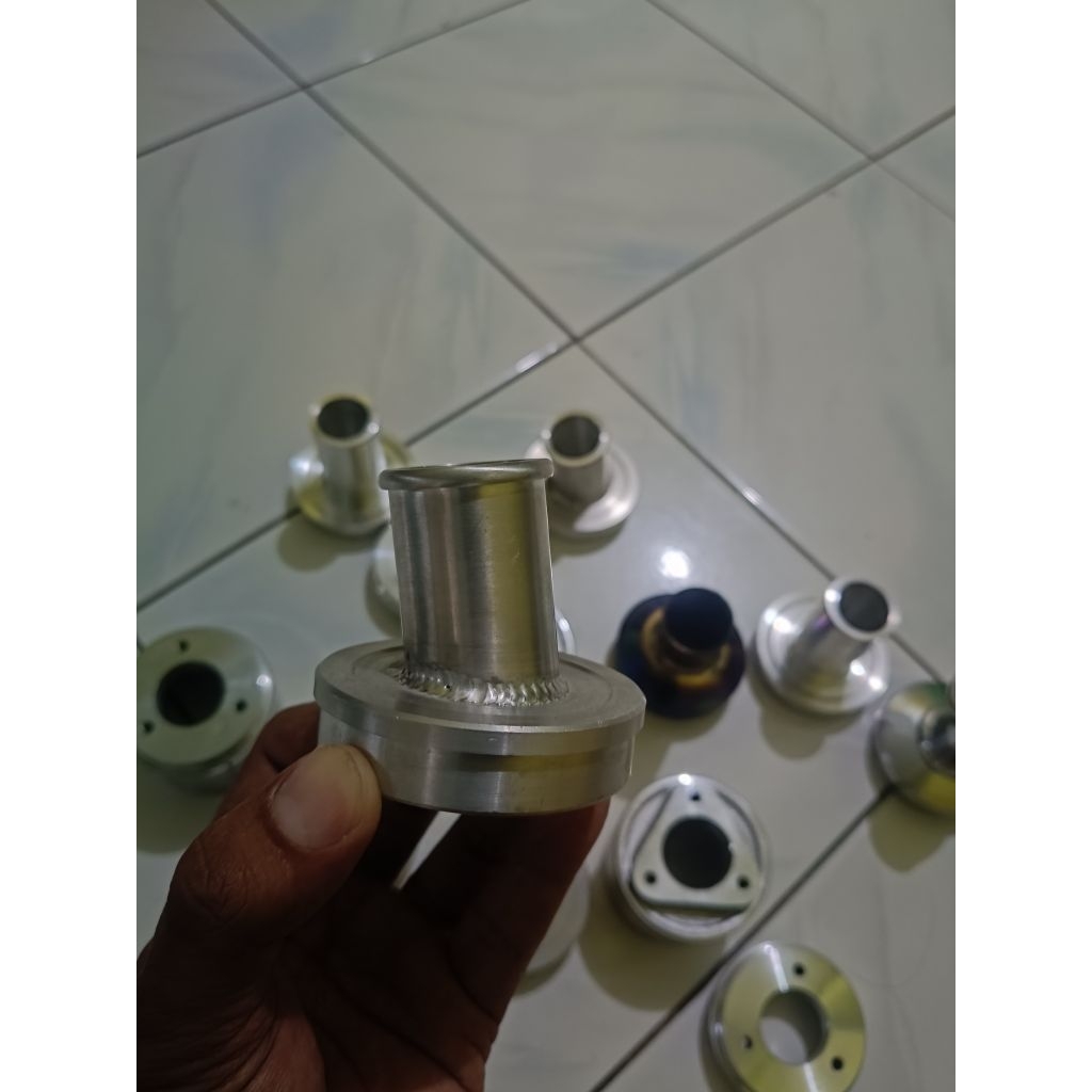 Corong Knalpot Ninja 2TAK RX King FIZR &  Motor 2TAK Bentuk Melengkung Original