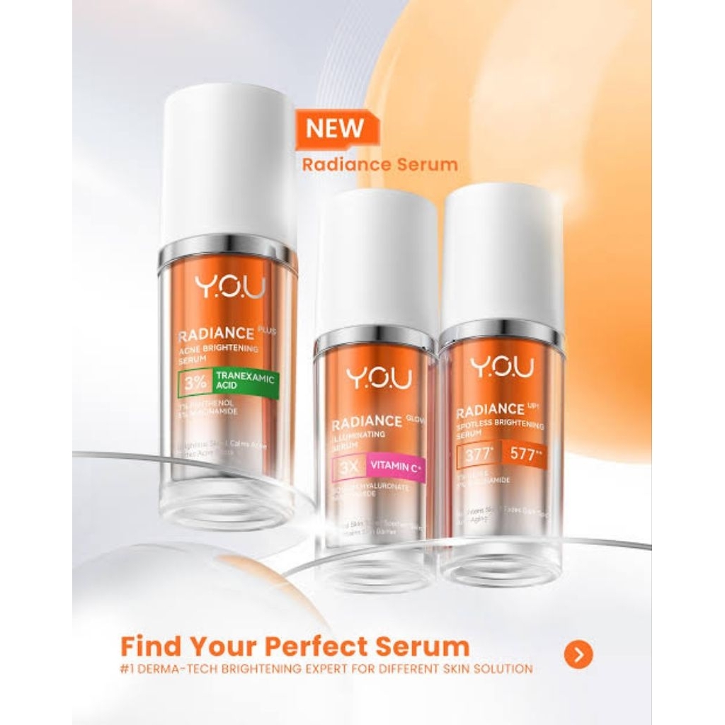 [NEW RADIANCE SERIES] YOU Radiance Plus Acne Brightening Serum | YOU Radiance Glow Illuminating Seru