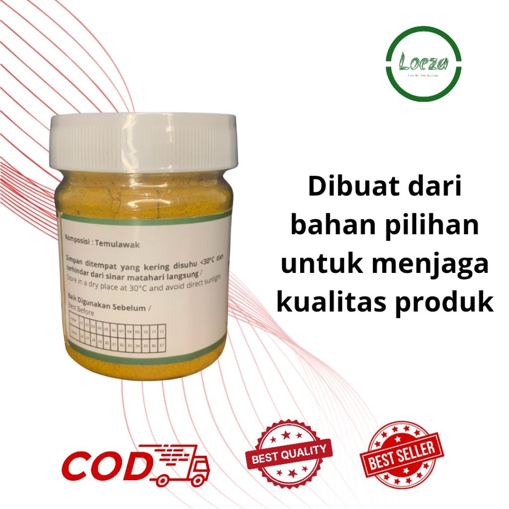 Temulawak Bubuk | Temulawak Bubuk Murni | Temulawak Bubuk Premium