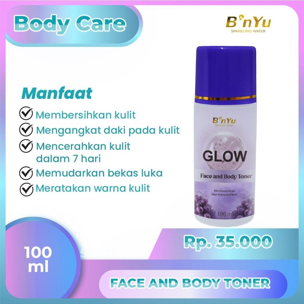 B'nyu Toner badan Whitening Booster Bpom 100ml