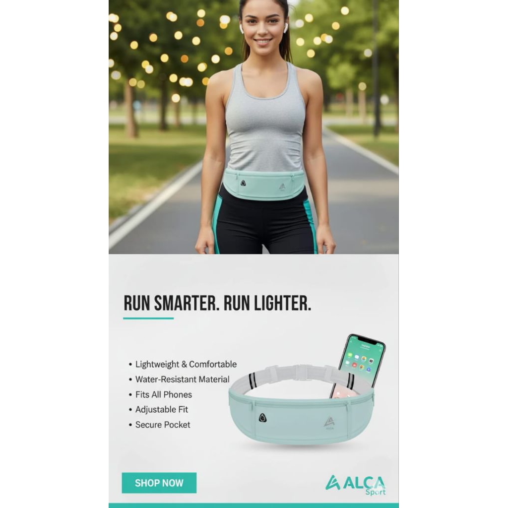 Tas Pinggang olahraga Wanita Tas Lari Peralatan Luar Tas KeciL