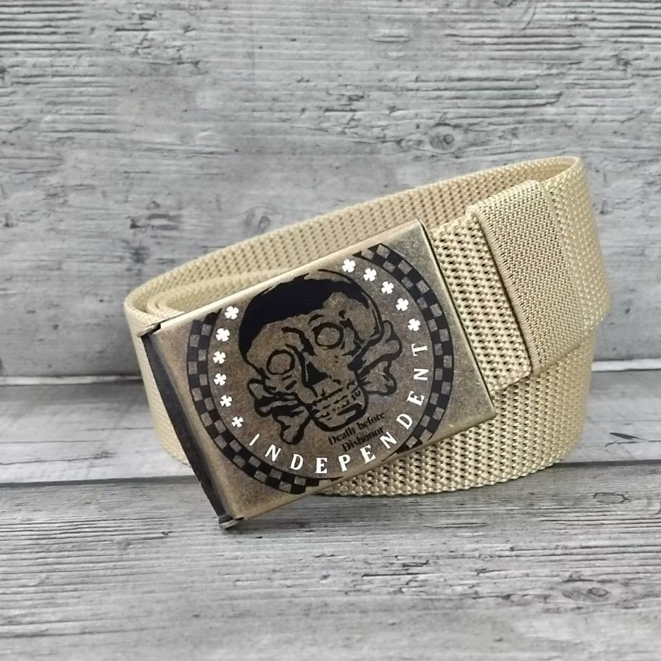 ikat pinggang jepit kanvas/gesper kanvas pria