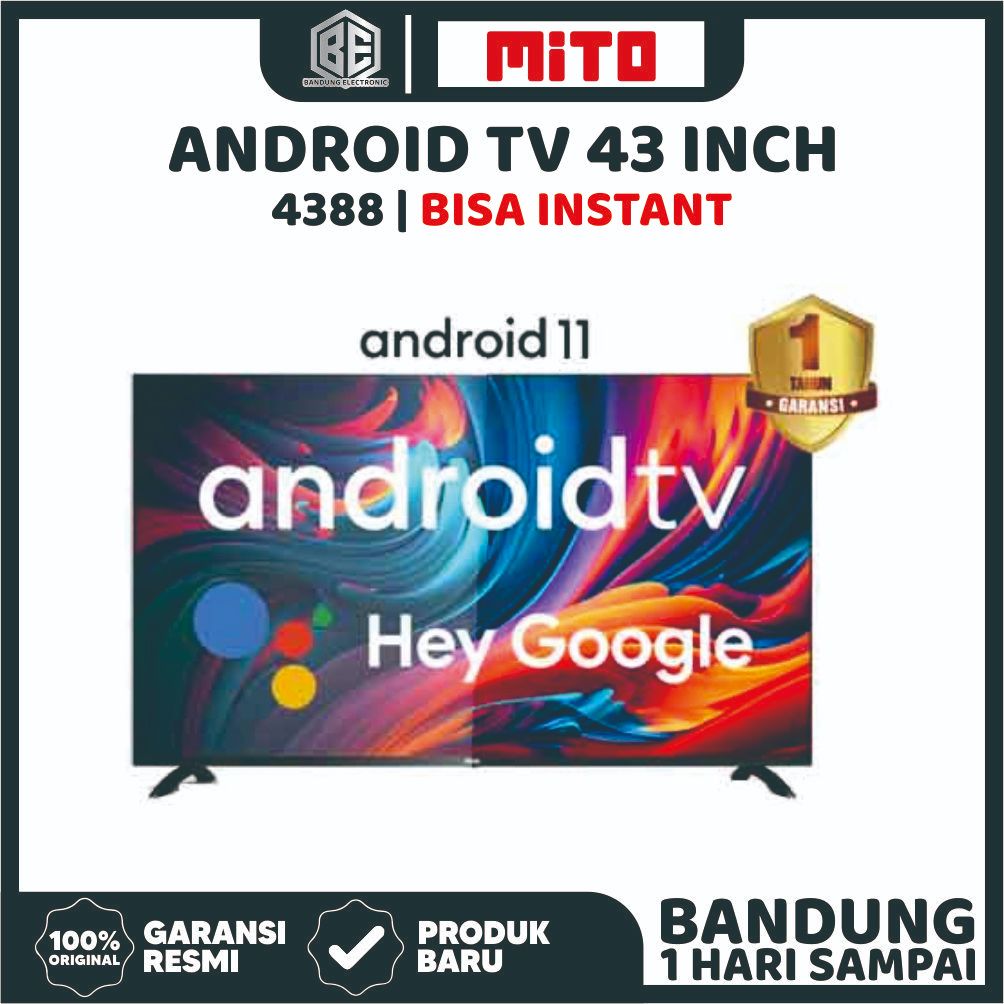 TV LED MITO 4388 43" FULL HD ANDROID TV