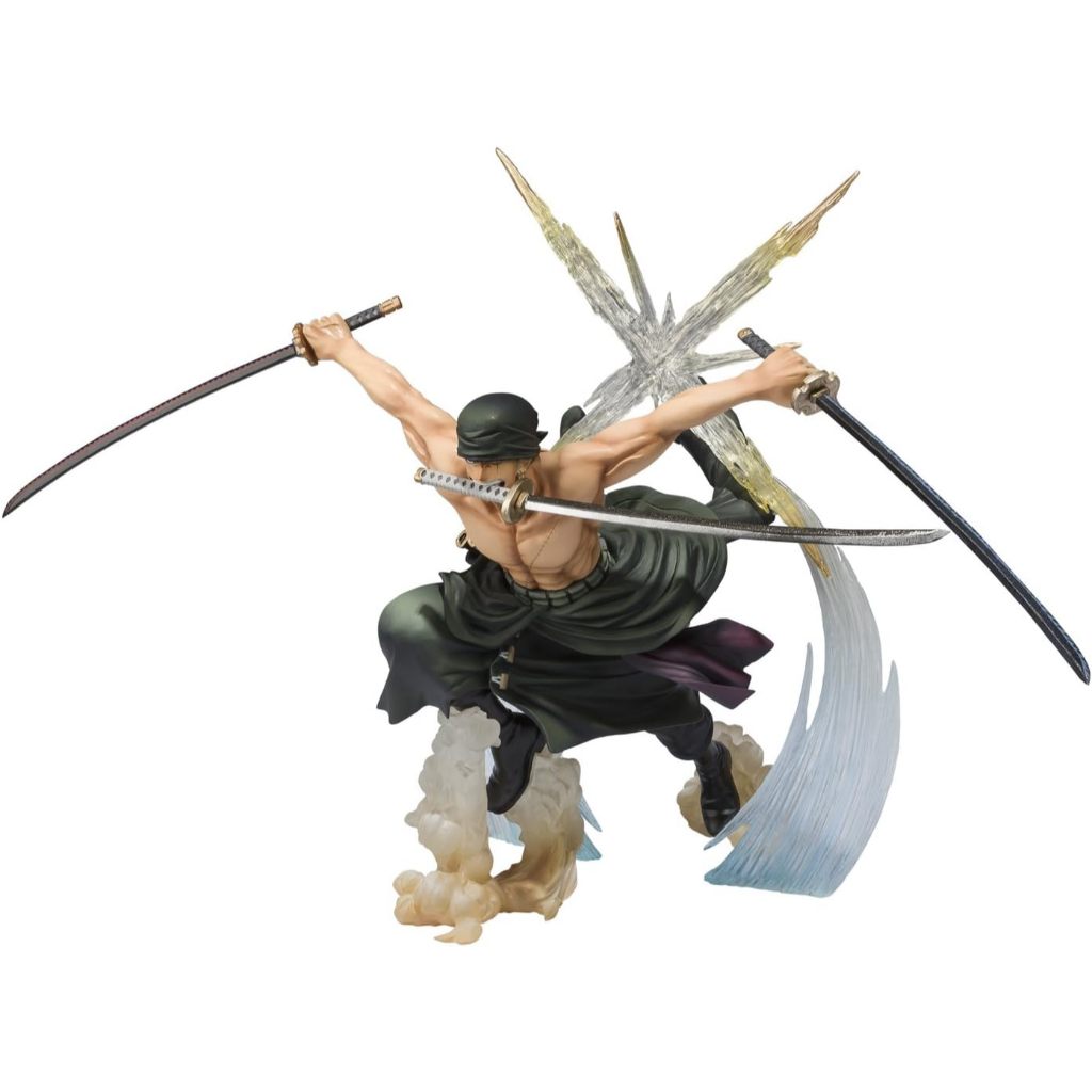 TAMASHII NATIONS Bandai Figuarts Zero Roronoa Zoro Battle Version Rengoku Onigiri Action Figure