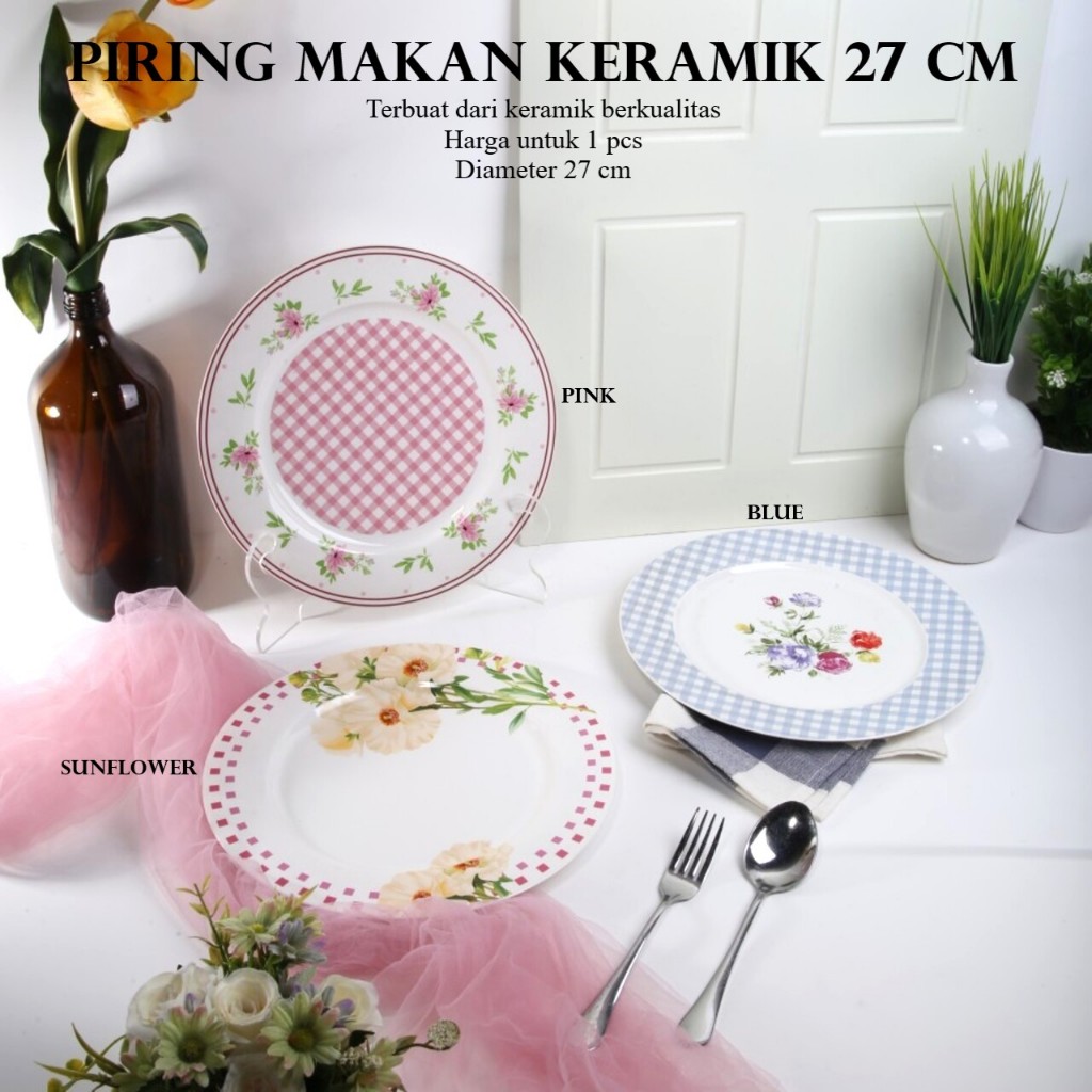 CAPODIMONTE Piring Makan / Oval / Sup Keramik 1 Pcs