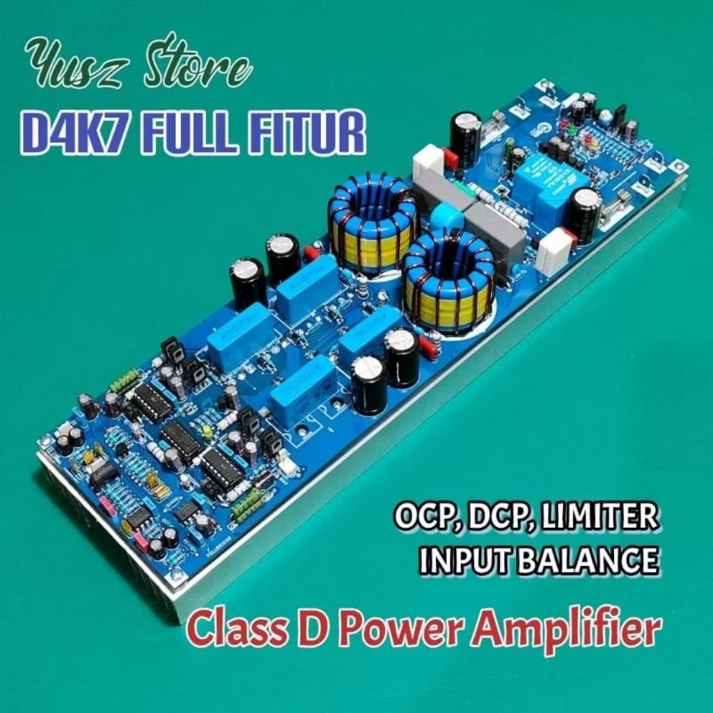 Class D D4K7 90V Full Fitur 4k7 Kit Power Amplifier 8 mosfet.
