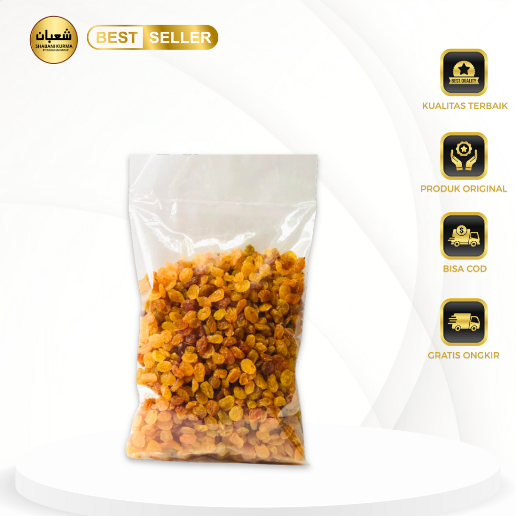 Organic Kismis hijau 1kg Original 100% Shabani kurma
